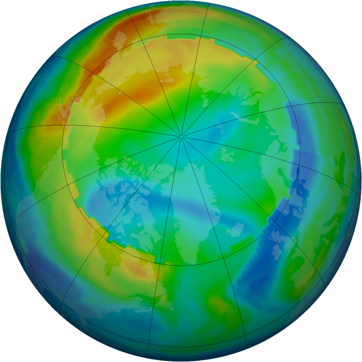 Arctic ozone map for 02 December 1998